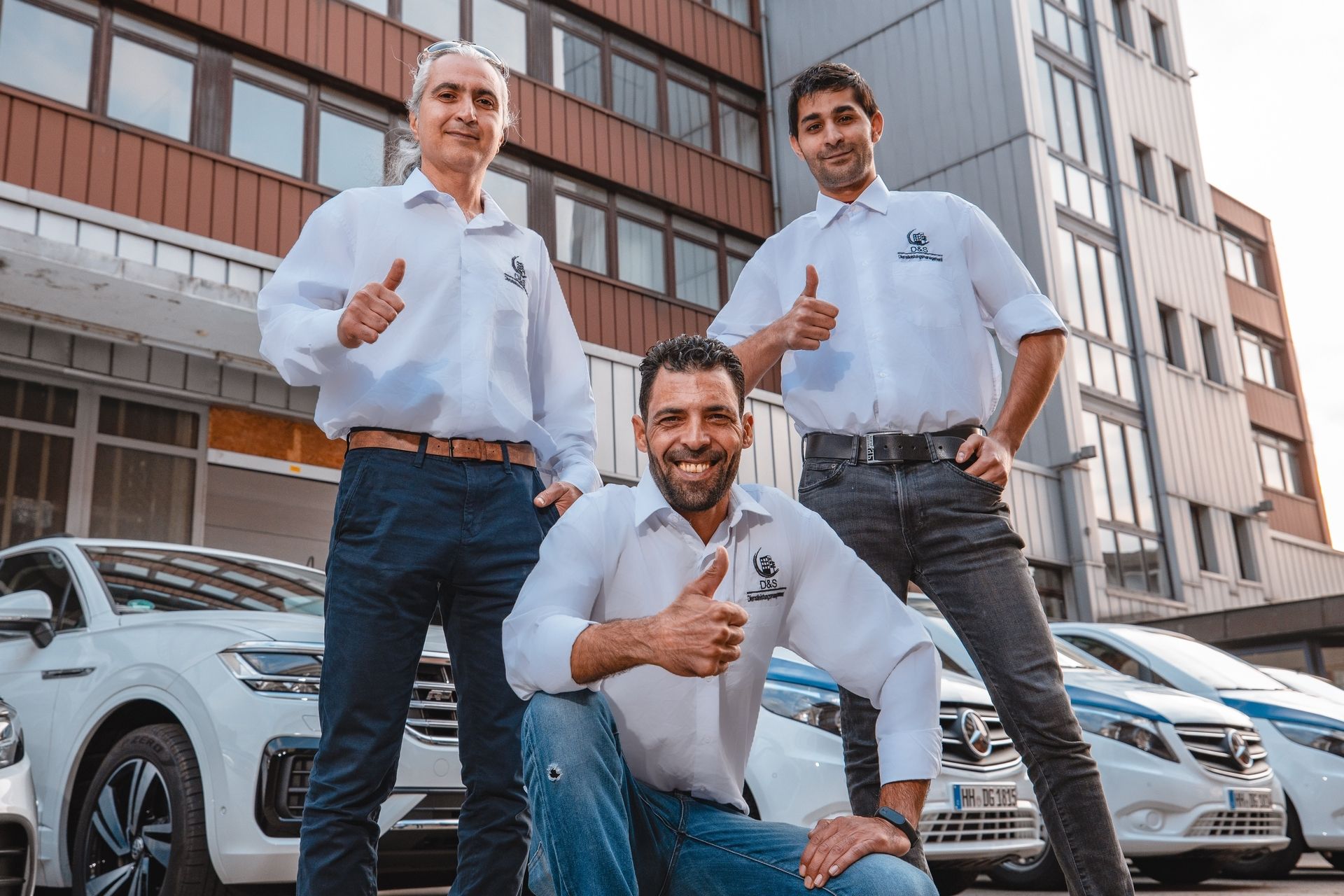 Mitarbeiter der D & S Gebäudereinigung